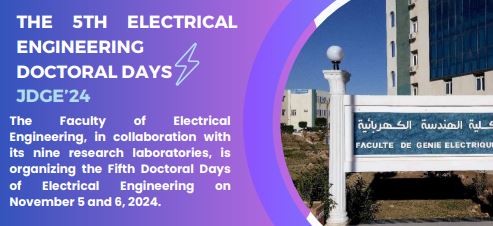 الأيام الدكتورالية الخامسة في الهندسة الكهربائية6–5 نوفمبر 2024