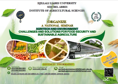 الملتقى الوطني: Agritech and Environment